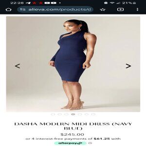 NWT Dasha Modern Midi Dress By Alieva